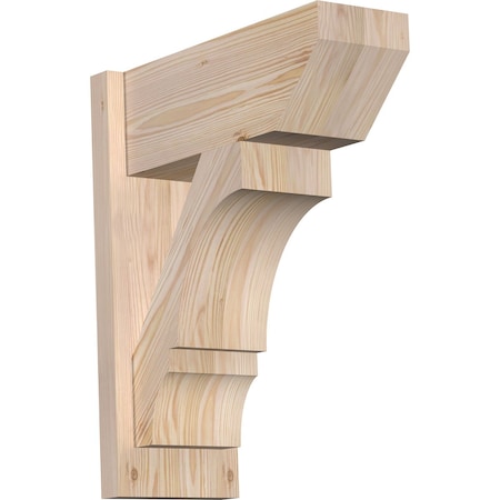 Ekena Millwork Balboa Slat Smooth Outlooker, Douglas Fir, 7 1/2"W x 18"D x 22"H OUT08X18X22BOA06SDF